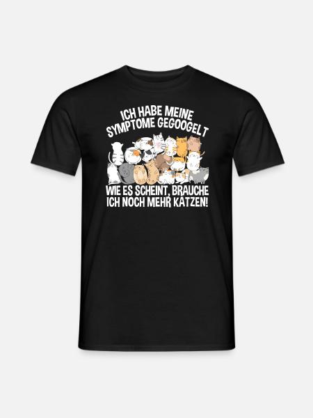 Ich Brauche Noch Mehr Katzen Katzendame - Männer T-Shirt - Schwarz
