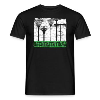 Rechenzentrum Gärtner Gartenarbeit Gartenbau - Männer T-Shirt - Schwarz - Vorne - AI Model Male 178 light (178cm)