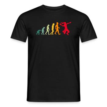 Joueur de handball évolution handball - T-shirt homme - noir - Devant - AI Model Male 178 light (178cm)
