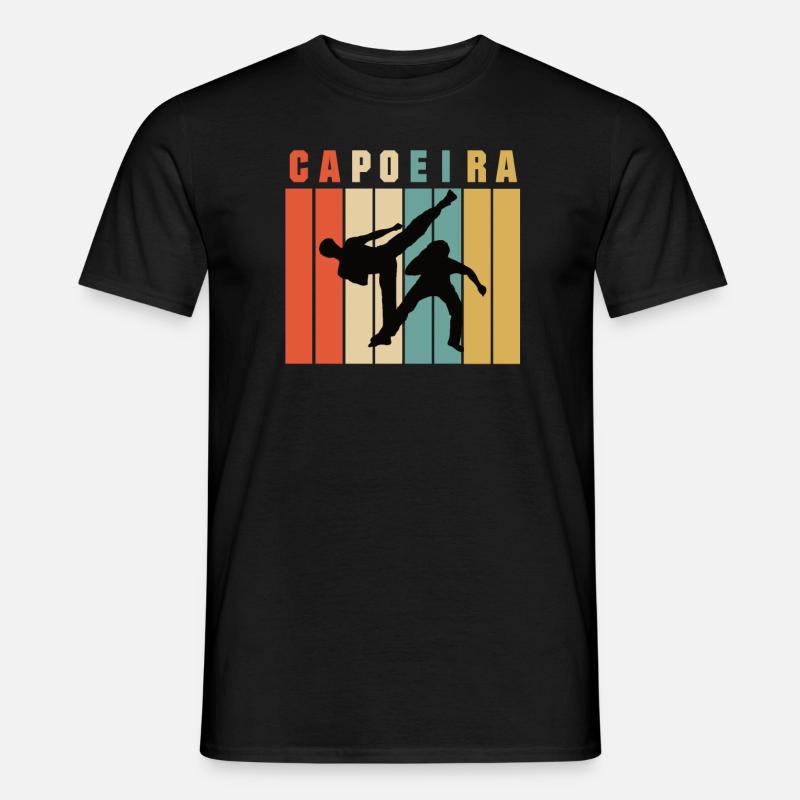 Capoeira Retro - Männer T-Shirt - Schwarz