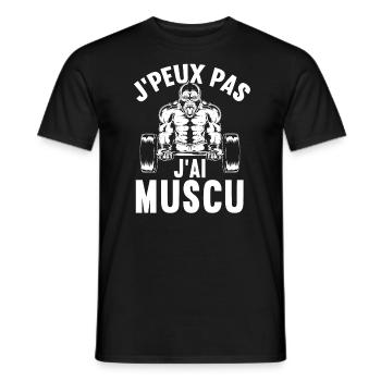 Bodybuilder Ich Kann Nicht Ich Habe Kraftsport - Männer T-Shirt - Schwarz - Vorne - AI Model Male 178 light (178cm)