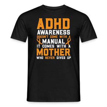 ADHD Awareness Band Neurodiversity - Men's T-Shirt - black - Front - AI Model Male 178 light (178cm)