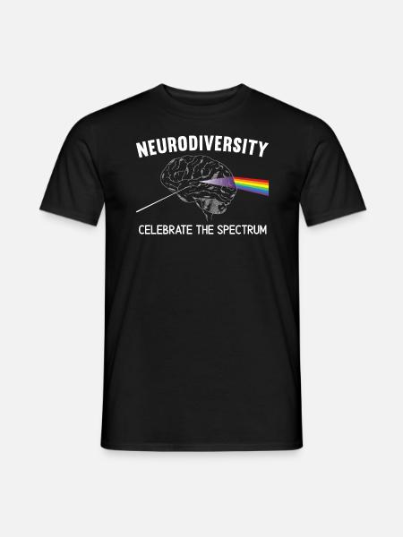 Neurodiversität Feiert Das Spektrum ADHS ASD - Männer T-Shirt - Schwarz