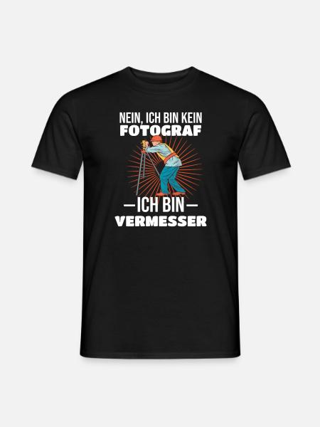 Vermesser Bin kein Fotograf - Männer T-Shirt - Schwarz