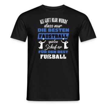 Faustball Nur die Besten spielen Faustball - Männer T-Shirt - Schwarz - Vorne - AI Model Male 178 light (178cm)