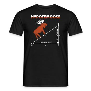 Hypotemoose Professeur de mathématiques Mathématicien Math - T-shirt homme - noir - Devant - AI Model Male 178 light (178cm)
