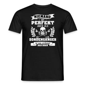 Sondengänger Metalldetektor Sondler - Männer T-Shirt - Schwarz - Vorne - AI Model Male 178 light (178cm)