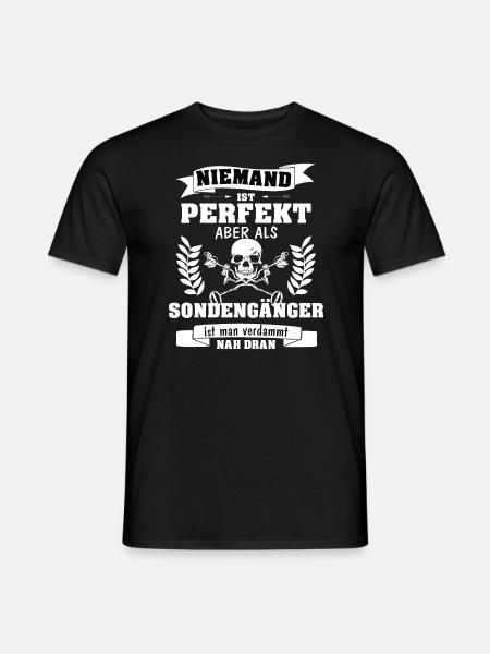 Sondengänger Metalldetektor Sondler - Männer T-Shirt - Schwarz