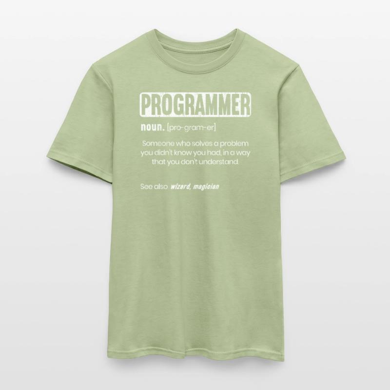Funny Programmer Definition Software Developer Men's T-Shirt