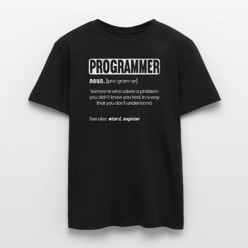 Lustige Programmierer Definition Coder Männer T-Shirt
