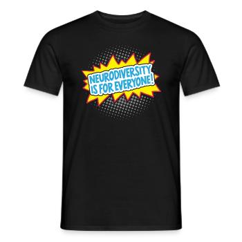 Neurodiversität Ist Für Alle Neurodiversität ADHS - Männer T-Shirt - Schwarz - Vorne - AI Model Male 178 light (178cm)