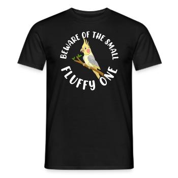 Beware of The Little Nymphal Parakeet - Men's T-Shirt - black - Front - AI Model Male 178 light (178cm)