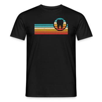 Dentaire vintage dentiste dentiste chirurgie dentaire - T-shirt homme - noir - Devant - AI Model Male 178 light (178cm)