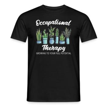 Occupational Therapy OT Medical Healthcare - Men's T-Shirt - black - Front - AI Model Male 178 light (178cm)