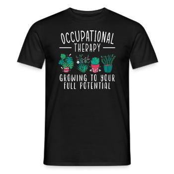 Occupational Therapy OT Medical Healthcare - Men's T-Shirt - black - Front - AI Model Male 178 light (178cm)