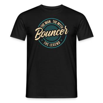 Türsteher Der Mann Der Mythos Die Legende Wachmann - Männer T-Shirt - Schwarz - Vorne - AI Model Male 178 light (178cm)