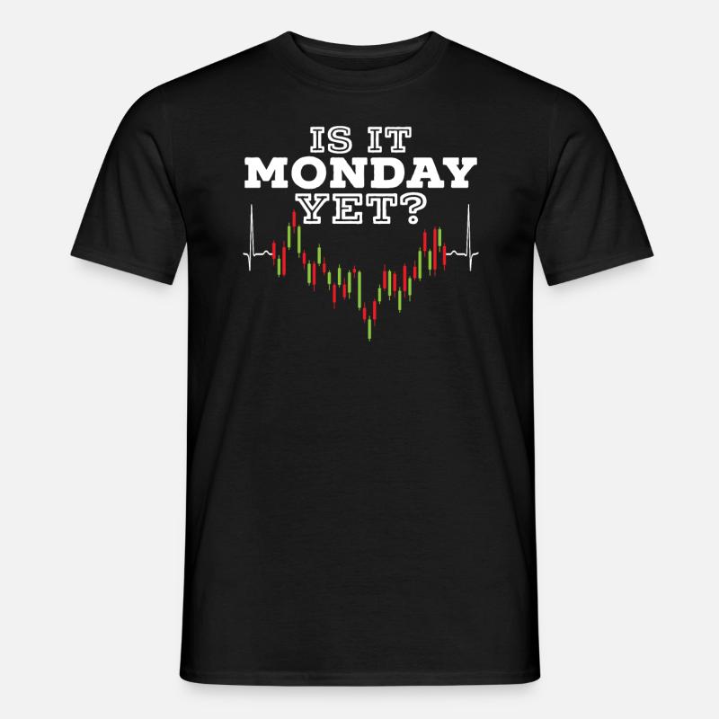 C’est déjà lundi Trader Trader - T-shirt homme - noir