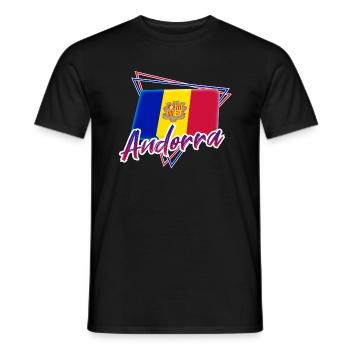 Andorra - Männer T-Shirt - Schwarz - Vorne - AI Model Male 178 light (178cm)