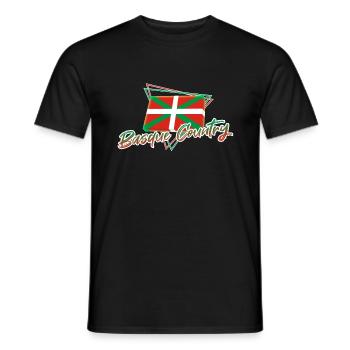 Baskenland - Männer T-Shirt - Schwarz - Vorne - AI Model Male 178 light (178cm)