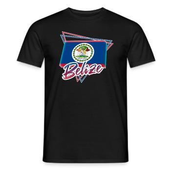 Belize - Männer T-Shirt - Schwarz - Vorne - AI Model Male 178 light (178cm)