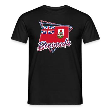 Bermuda - Männer T-Shirt - Schwarz - Vorne - AI Model Male 178 light (178cm)