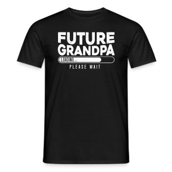 Zukünftiger Opa Loading - Männer T-Shirt - Schwarz - Vorne - AI Model Male 178 light (178cm)