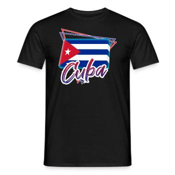 Kuba - Männer T-Shirt - Schwarz - Vorne - AI Model Male 178 light (178cm)