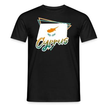 Zypern - Männer T-Shirt - Schwarz - Vorne - AI Model Male 178 light (178cm)