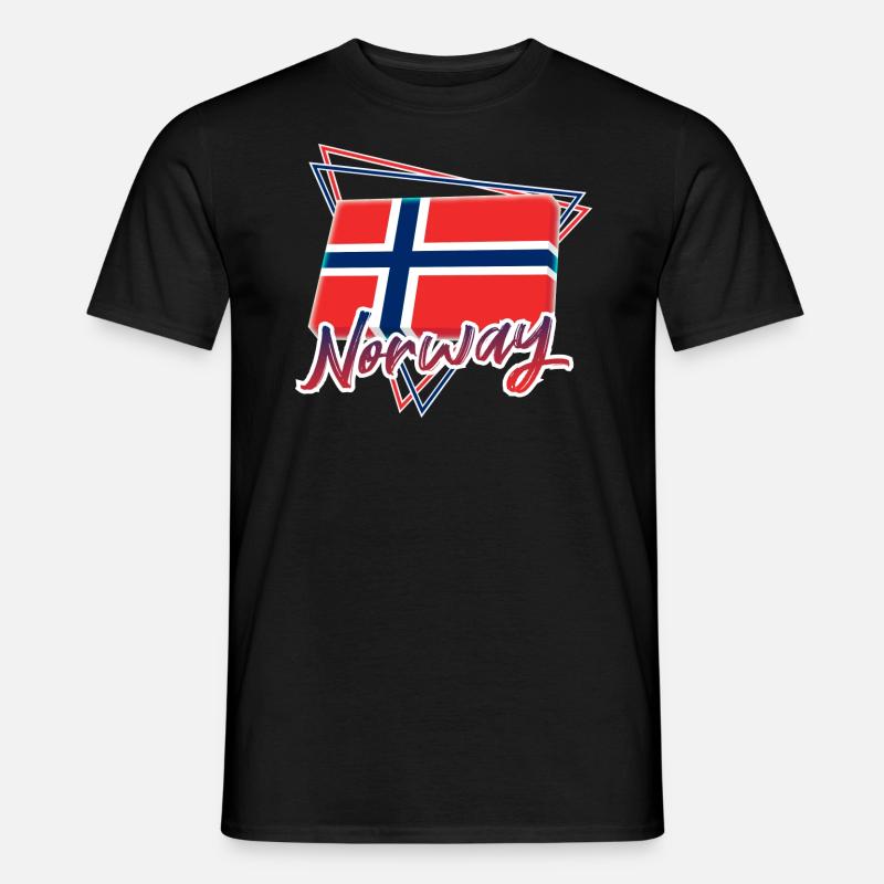 Norwegen - Männer T-Shirt - Schwarz