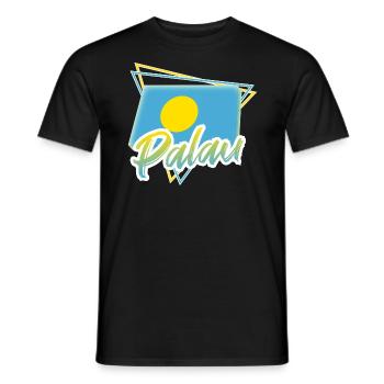 Palau - Männer T-Shirt - Schwarz - Vorne - AI Model Male 178 light (178cm)