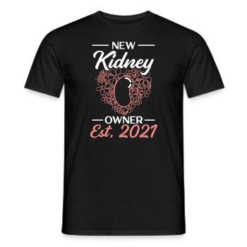 Neuer Nierenbesitzer Organspende - Männer T-Shirt - Schwarz - Vorne - AI Model Male 178 light (178cm)