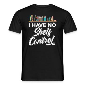 Je n’ai pas de contrôle des étagères Livres Lire - T-shirt homme - noir - Devant - AI Model Male 178 light (178cm)