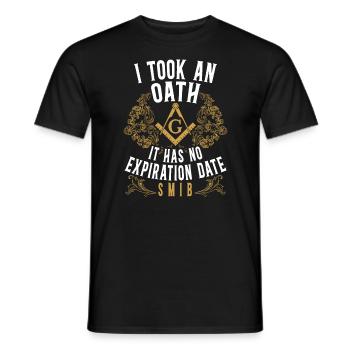 J’ai juré juré franc-maçon - T-shirt homme - noir - Devant - AI Model Male 178 light (178cm)