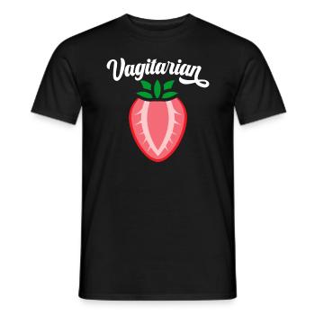 Vagitarian Humor Erwachsene Sarkasmus - Männer T-Shirt - Schwarz - Vorne - AI Model Male 178 light (178cm)