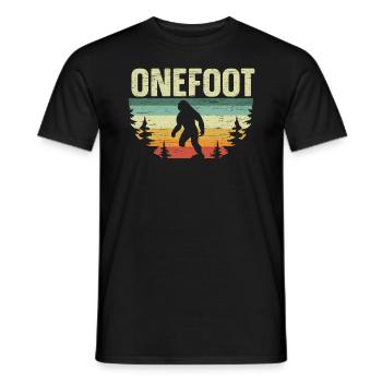Un pied De Bigfoot Amputé prothèse - T-shirt homme - noir - Devant - AI Model Male 178 light (178cm)