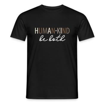 L’humanité soit à la fois rétro la gentillesse compte - T-shirt homme - noir - Devant - AI Model Male 178 light (178cm)
