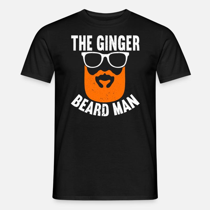 Der Ingwerbartmann Rothaariger Rothaariger Ire - Männer T-Shirt - Schwarz
