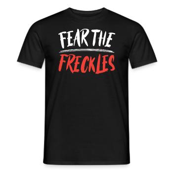 Fear The Freckles Rothaariger Ingwer Rothaariger Ire - Männer T-Shirt - Schwarz - Vorne - AI Model Male 178 light (178cm)