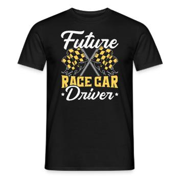 Futur pilote de voiture de course Drag Racing Racer - T-shirt homme - noir - Devant - AI Model Male 178 light (178cm)