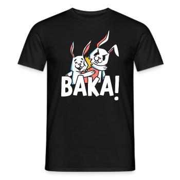 Baka Anime Liebhaber Manga Leser Animation Otaku - Männer T-Shirt - Schwarz - Vorne - AI Model Male 178 light (178cm)