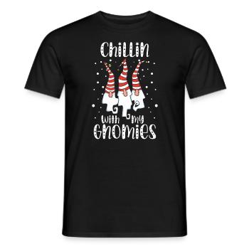 Se détendre avec mes nains Noël Noël - T-shirt homme - noir - Devant - AI Model Male 178 light (178cm)