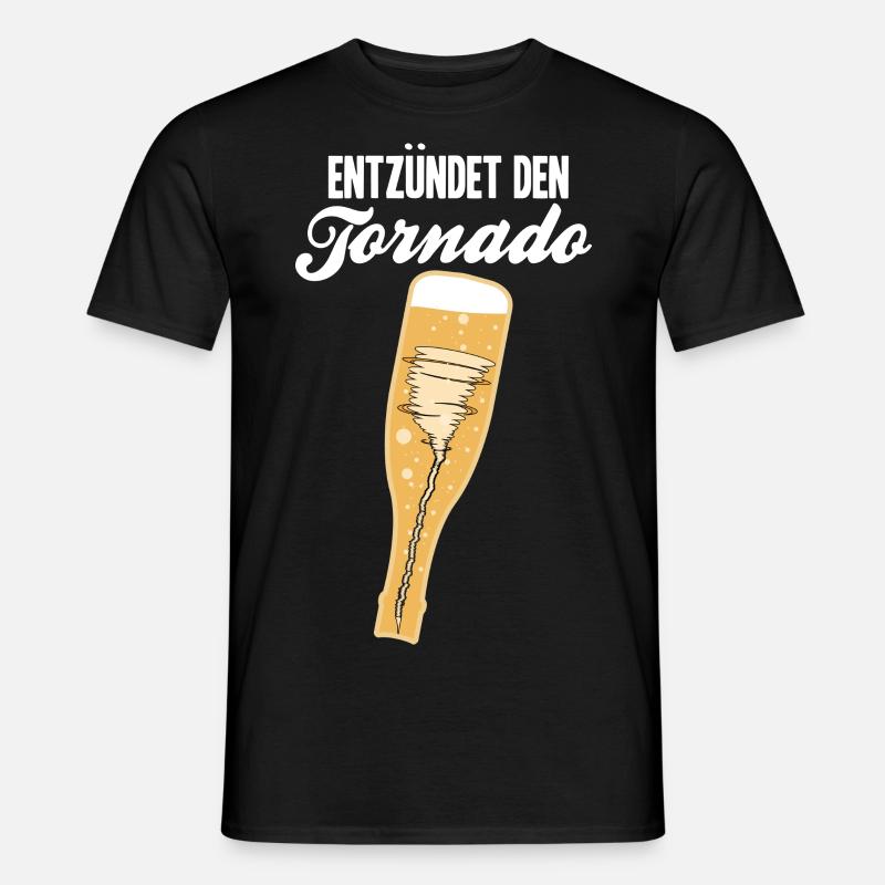 Entzündet den Tornado - Männer T-Shirt - Schwarz