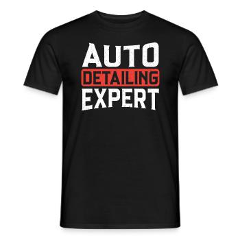Auto Detailing Expert Car Detailer Polishing - Men's T-Shirt - black - Front - AI Model Male 178 light (178cm)