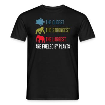 Alimenté par les plantes Végétalisme végétarien Veggies Diet - T-shirt homme - noir - Devant - AI Model Male 178 light (178cm)