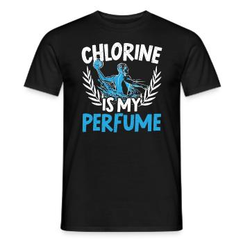 Chlorine is my perfume Water Polo Water Polo - Men's T-Shirt - black - Front - AI Model Male 178 light (178cm)
