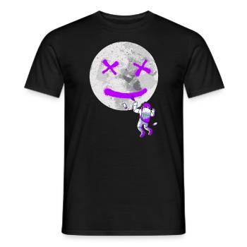 Graffiti Astronaut Spray Paint Street Art Drawing - Men's T-Shirt - black - Front - AI Model Male 178 light (178cm)