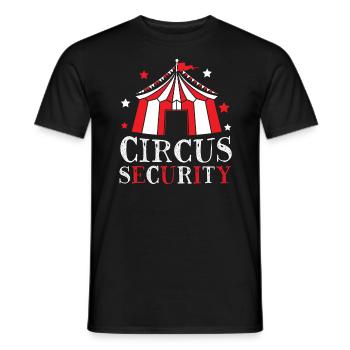 Circus Security Circus Event Staff Carnival - Men's T-Shirt - black - Front - AI Model Male 178 light (178cm)