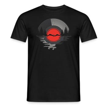 Vinyl Record Album Classic Music Player Lover - Männer T-Shirt - Schwarz - Vorne - AI Model Male 178 light (178cm)