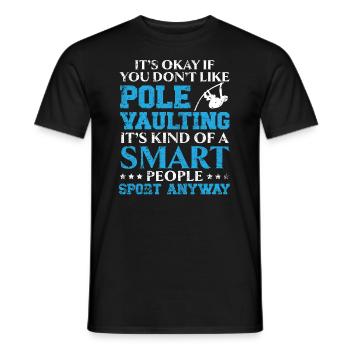 C’est ok si vous n’aimez pas le saut à la perche - T-shirt homme - noir - Devant - AI Model Male 178 light (178cm)