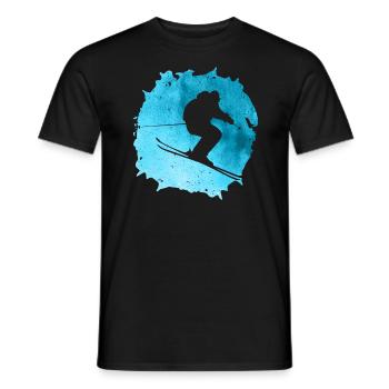 Mountain Skiing Lover Ski Wintersport Ski Skier Snow - Männer T-Shirt - Schwarz - Vorne - AI Model Male 178 light (178cm)